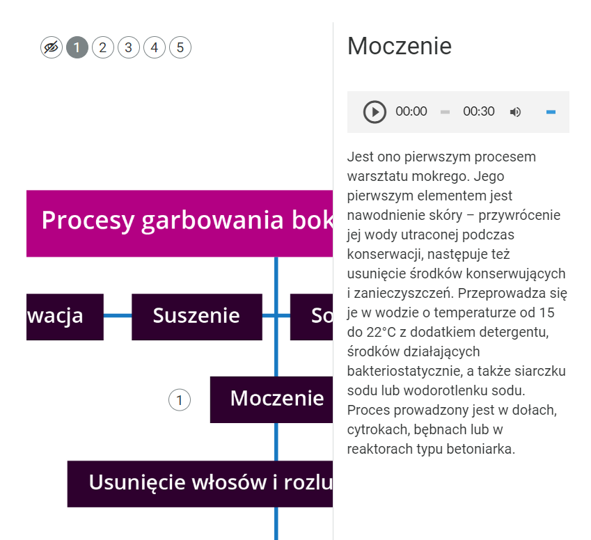 Widok ekranu po kliknięciu na znacznik