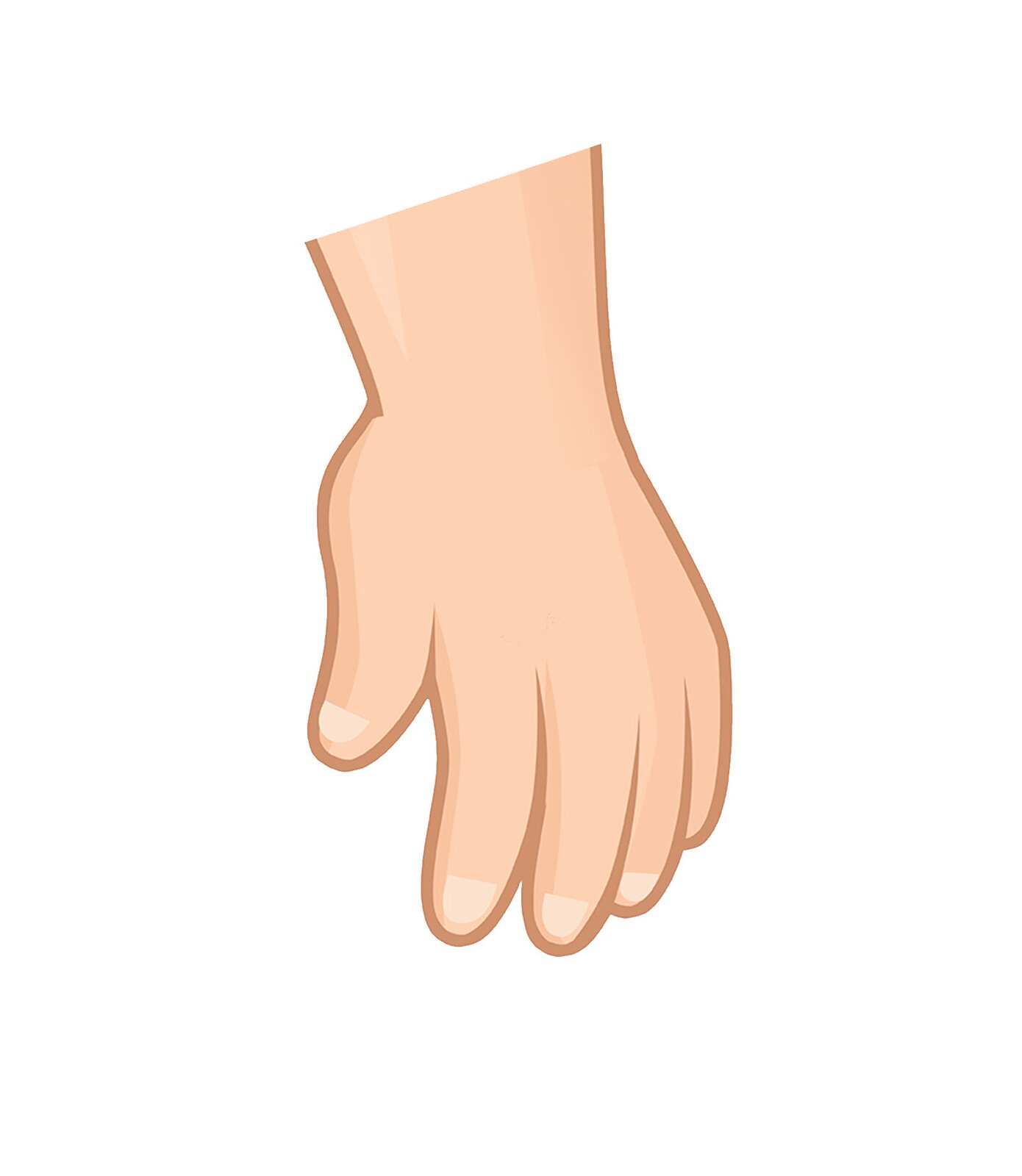 Ilustracja przedstawia jedną rękę chłopca.