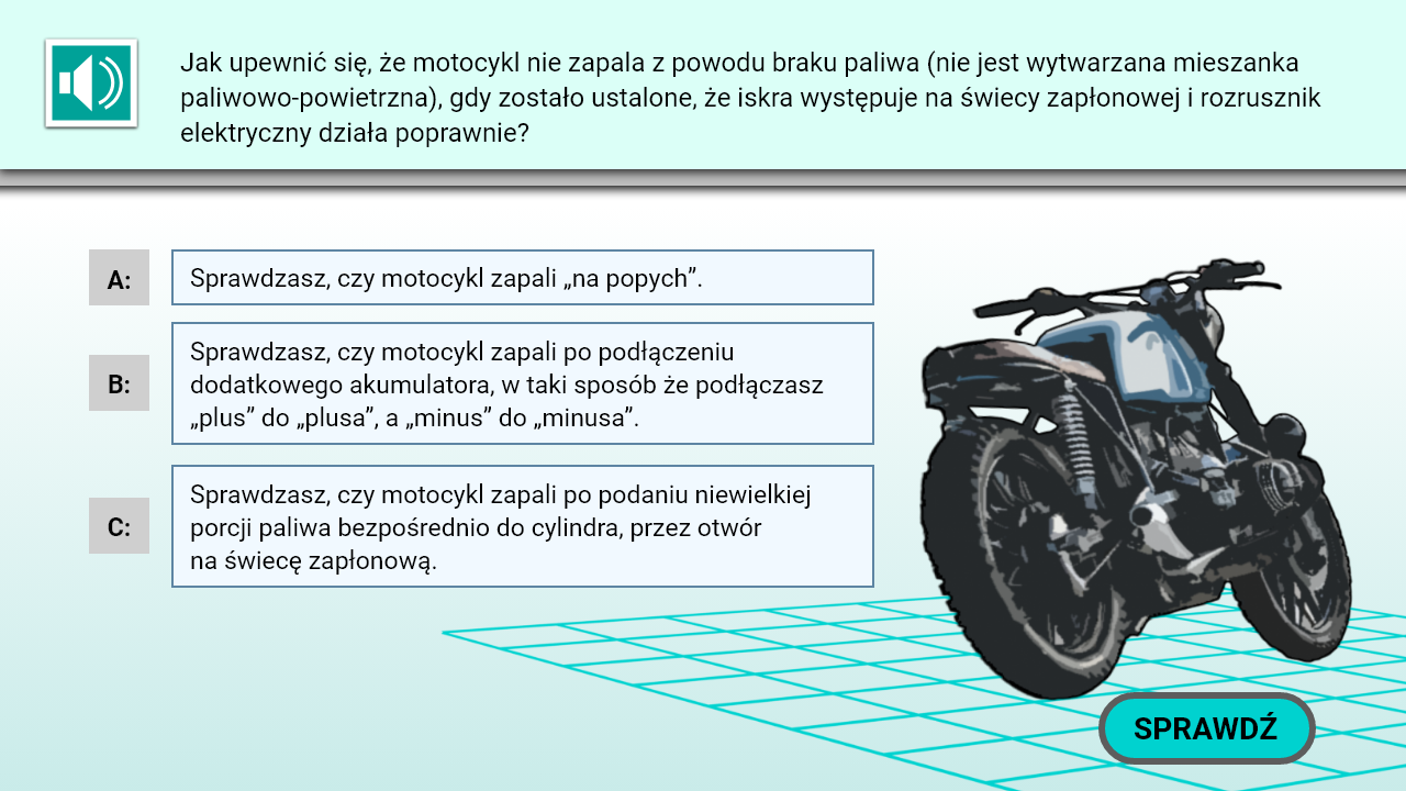 Widok pierwszego etapu symulatora