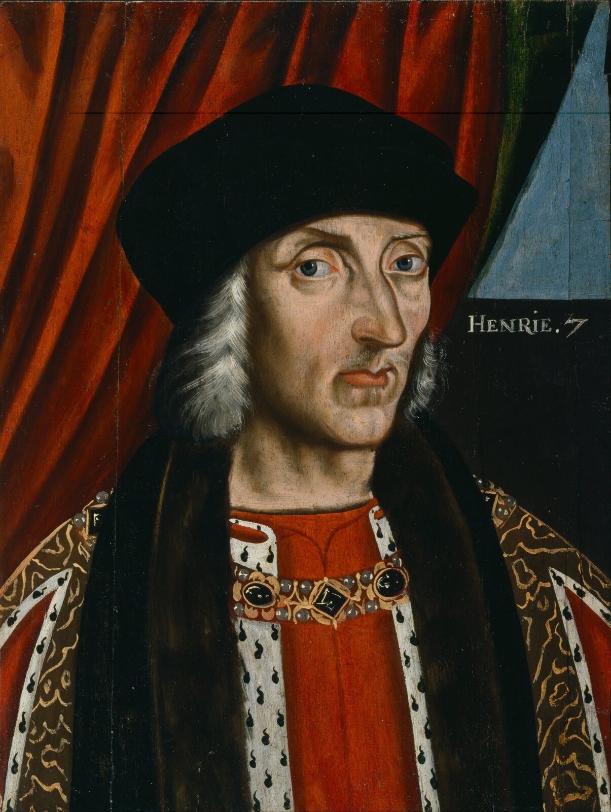Ilustracja przedstawia portret Henryka VII Tudora.