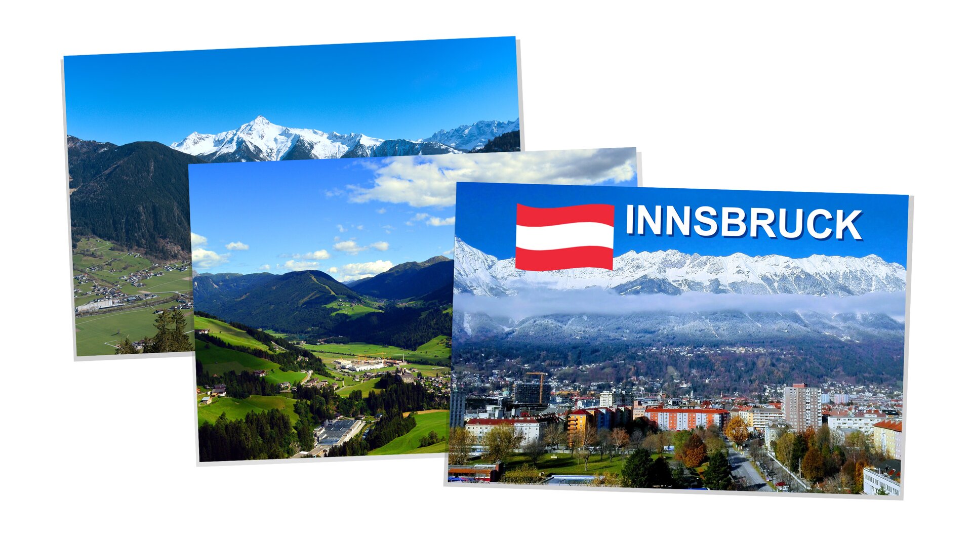 Na ilustracji znajdują się pocztówki.