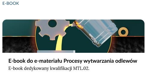 Ilustracja przedstawia okładkę e‑booka. Widoczny jest wąski pasek z kołem zębatym, i podpisem e‑booka.