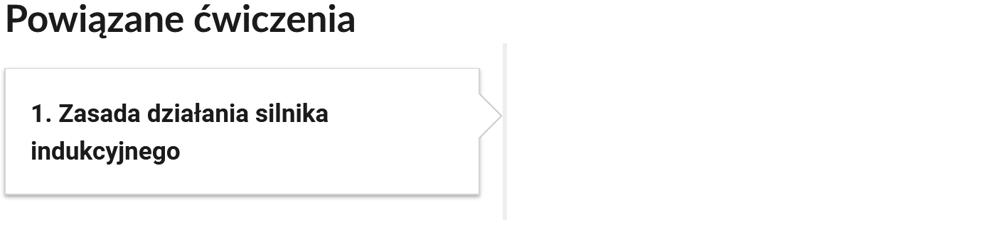 Ilustracja przedstawia przycisk nawigujący do ćwiczenia powiązanego z przykładowym multimedium. Przycisk ma formę prostokątnego panelu. Opatrzony jest numerek oraz tytułem.