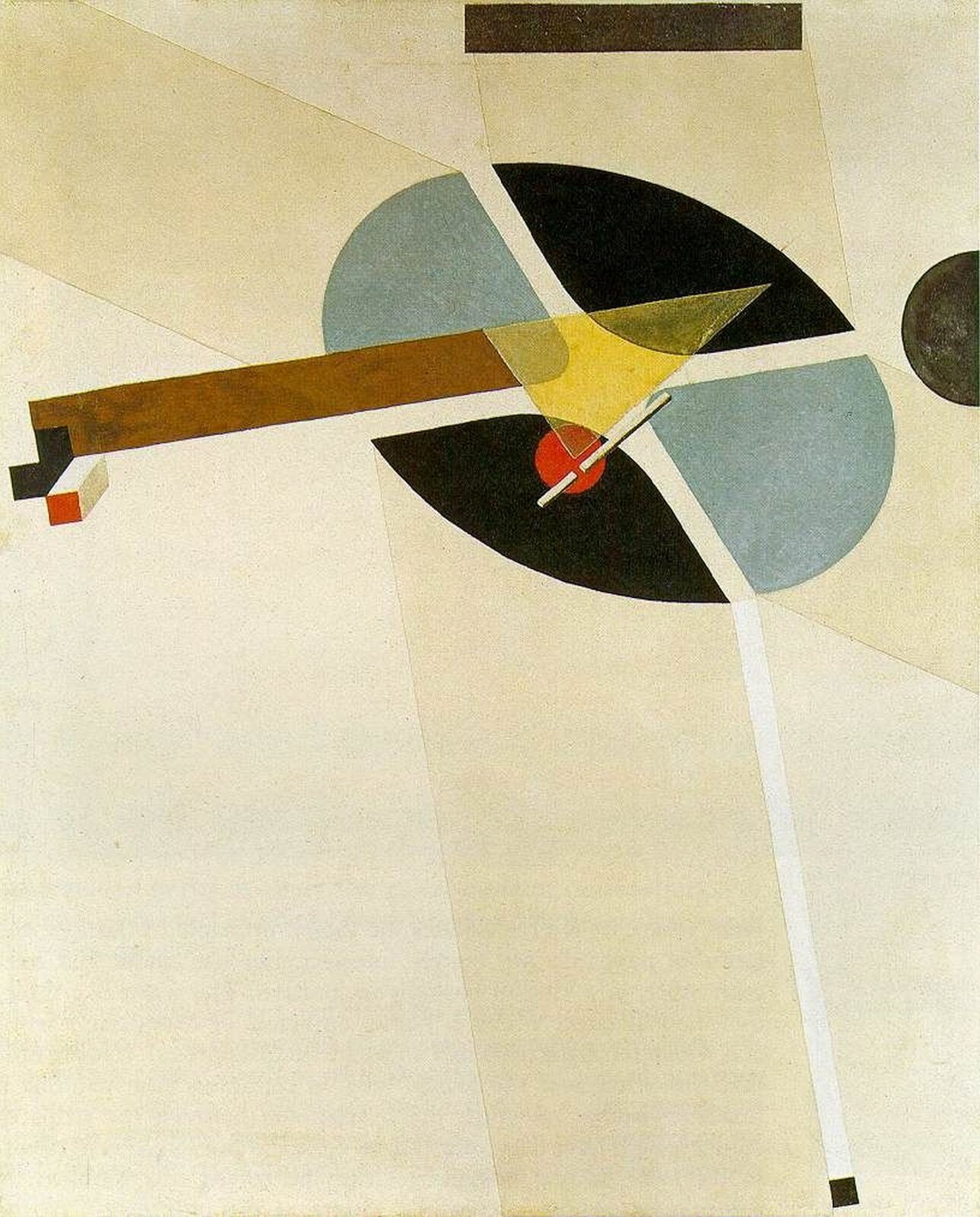 El Lissitzky, „proun G7”, 1923, Kunstsammlung Nordrhein-Westfalen, Düsseldorf, Niemcy, pinimg.com, CC BY 3.0