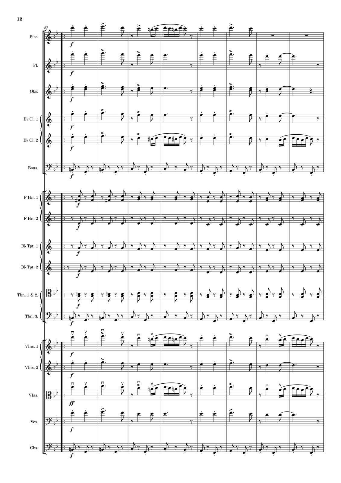 Ilustracja przedstawia stronę partytury utworu.