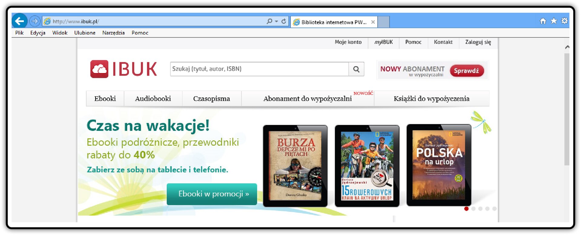 Zrzut okna strony http://www.ibuk.pl