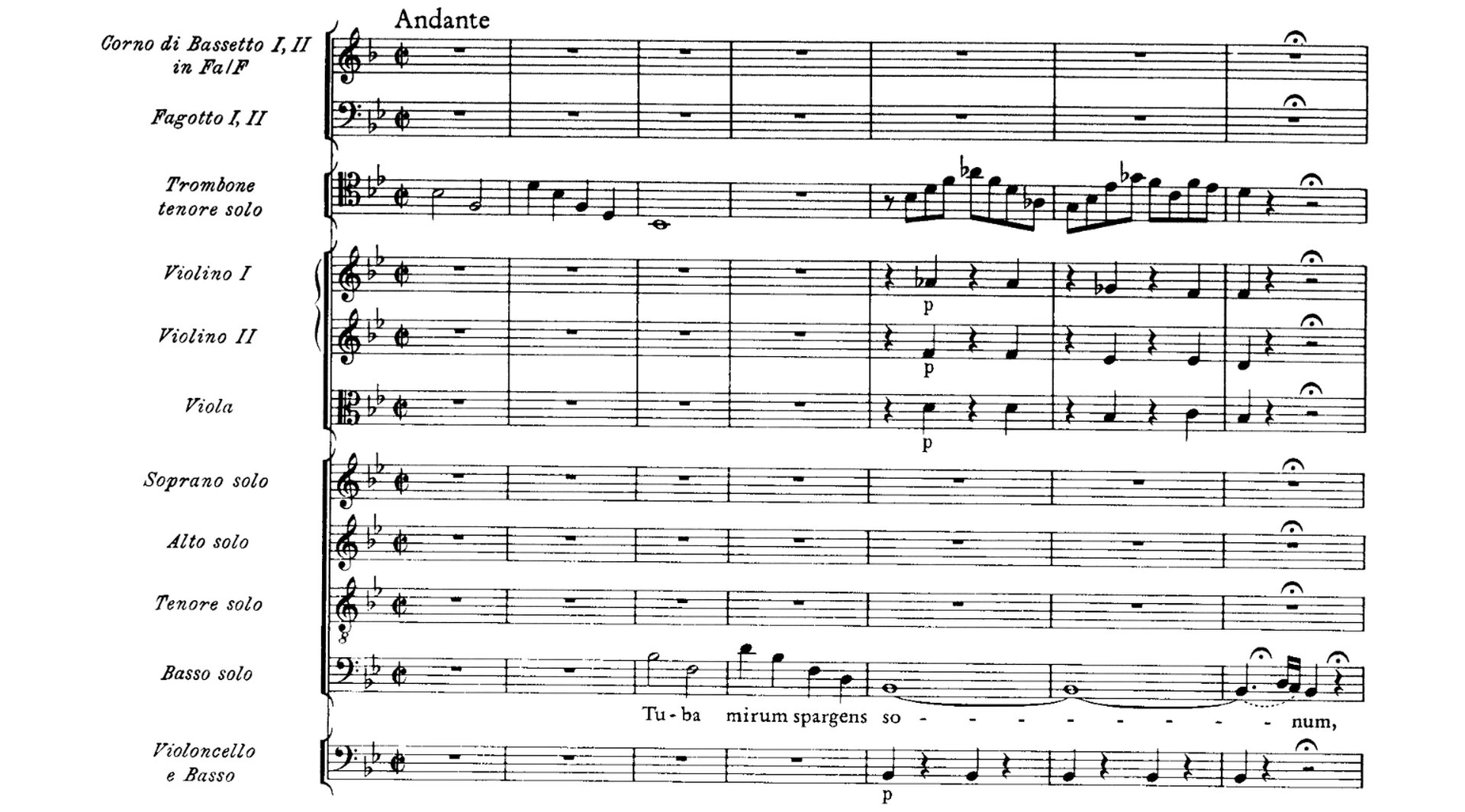 Na ilustracji przedstawiony jest zapis nutowy fragmentu utworu.