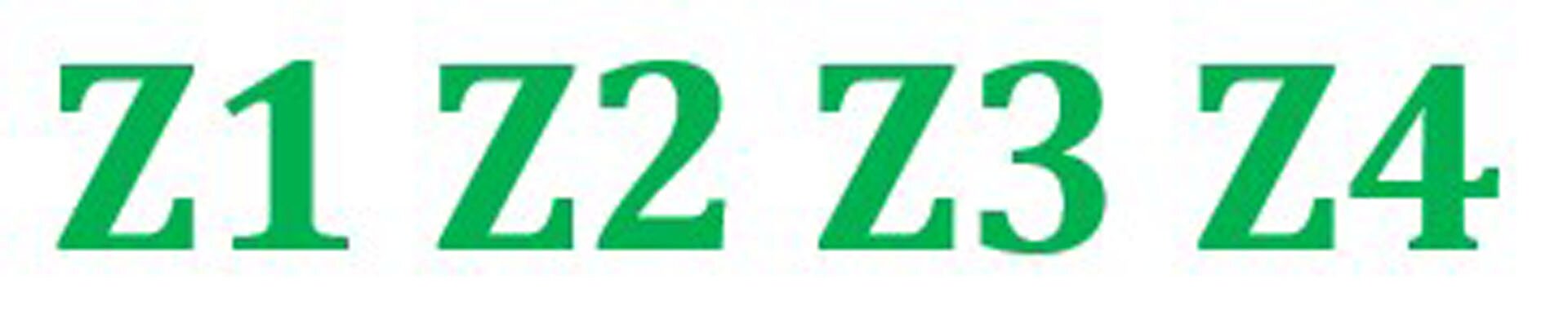 Ilustracja przedstawia schemat formy zwrotkowej bez refrenu. Zwrotki przedstawiono za pomocą liter Z z kolejnymi cyframi. Forma wygląda tak Z1, Z2, Z3, Z4.