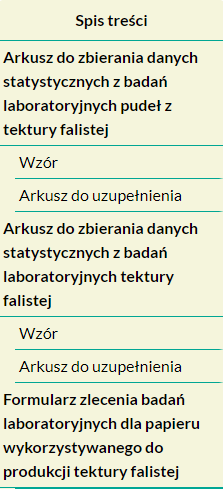 Przykładowy wygląd panelu wyboru dokumentu