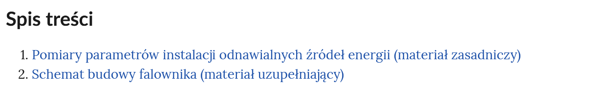 Ilustracja przedstawia spis treści nawigujący do dwóch części multimedium: filmu oraz grafiki interaktywnej będącej materiałem uzupełniającym