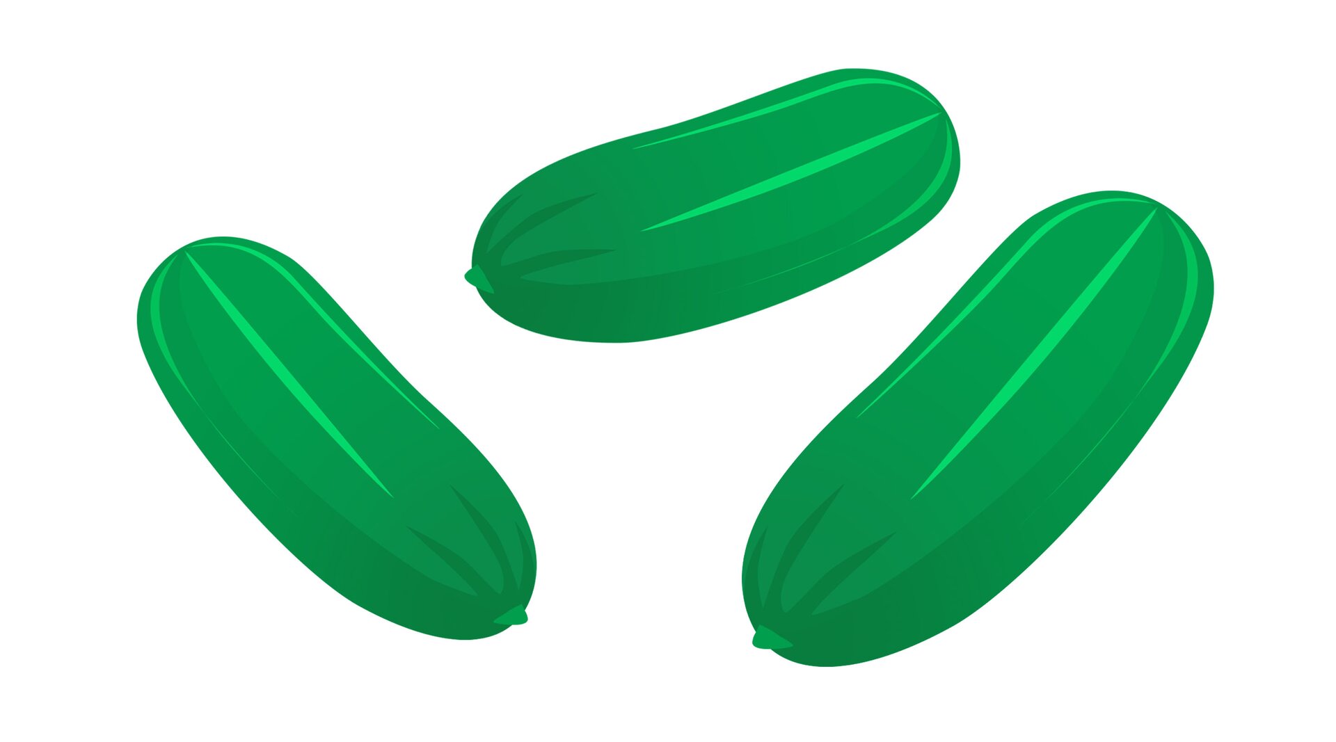 Na ilustracji znajdują się ogórki.