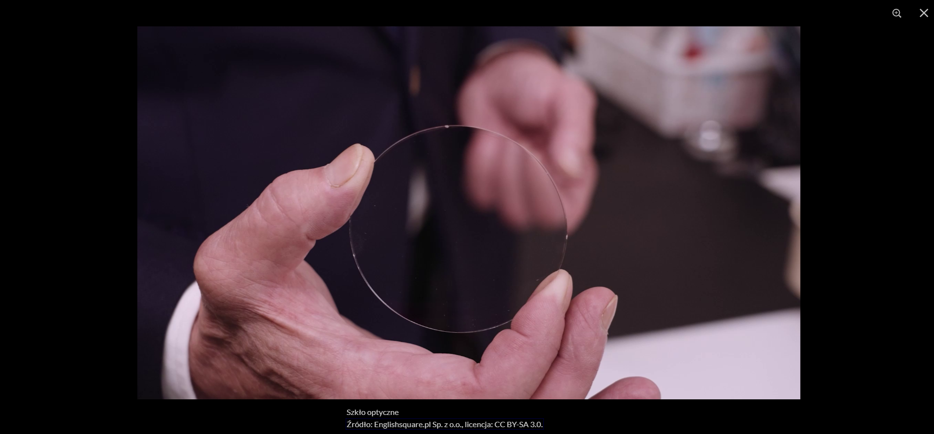 Przykładowe zdjęcie w atlasie interaktywnym po powiększeniu