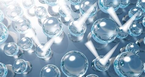 Zdjęcie przedstawia aerożel. Widoczne są liczne bąbelki.