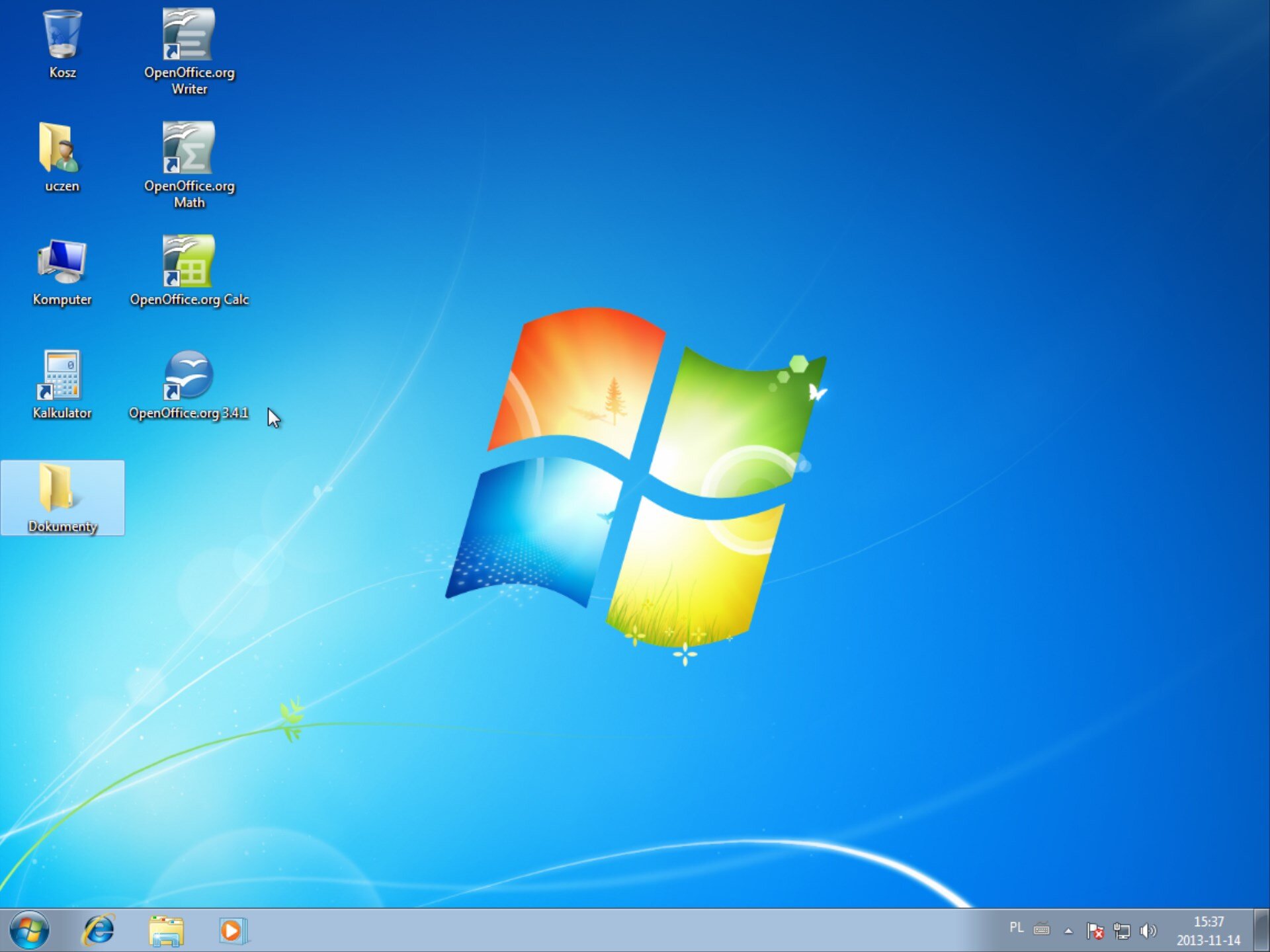 Zrzut pulpitu systemu Windows 7