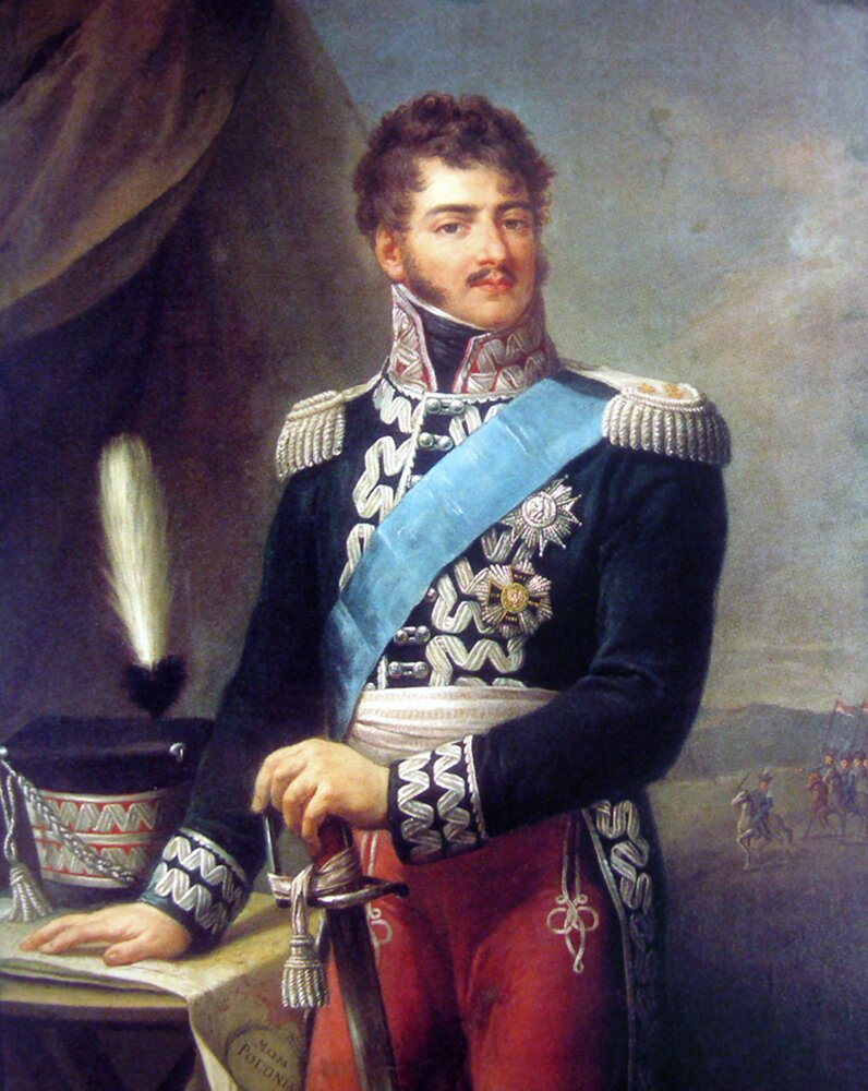 Obraz przedstawiający portret księcia Józefa Poniatowskiego.