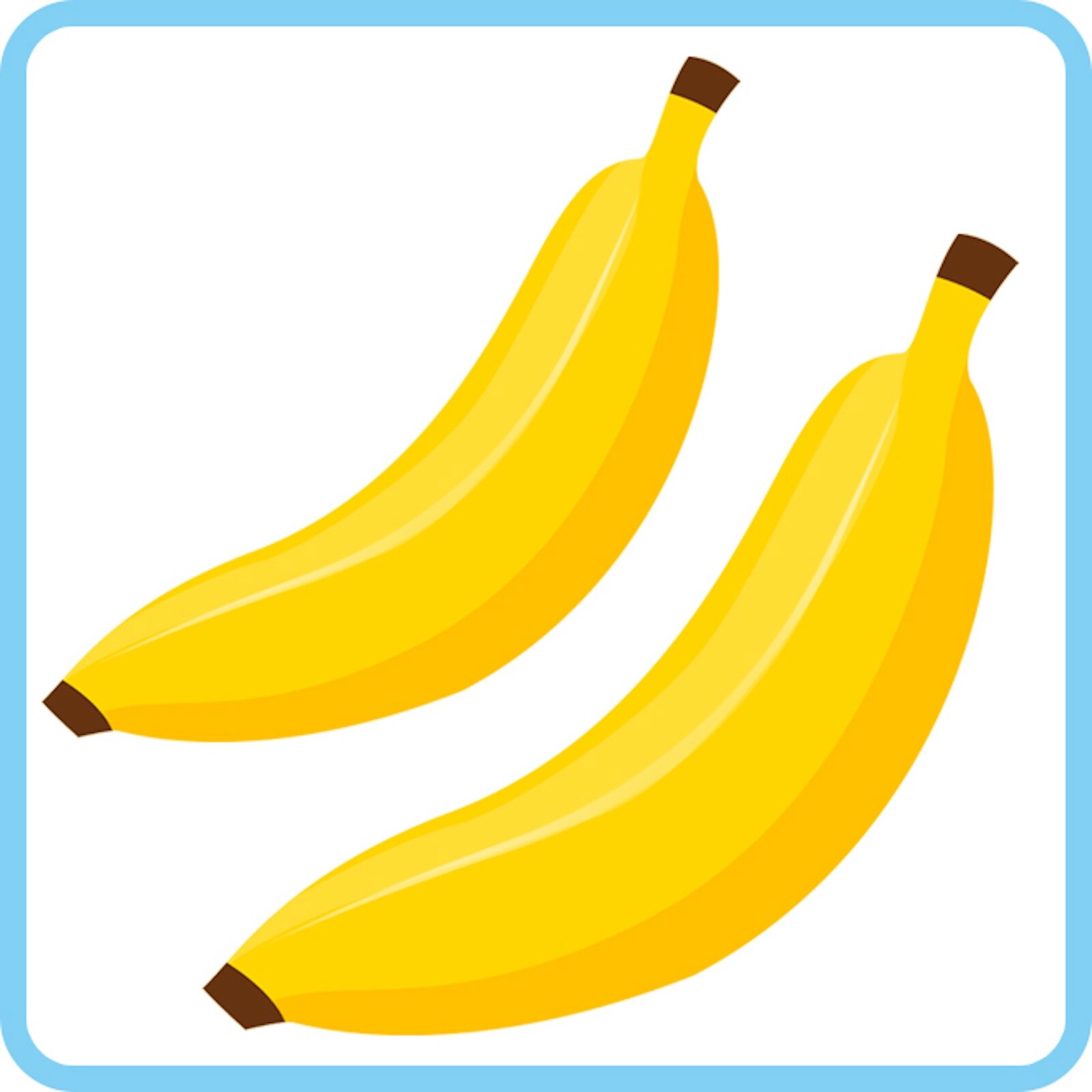 Ilustracja przedstawia dwa banany