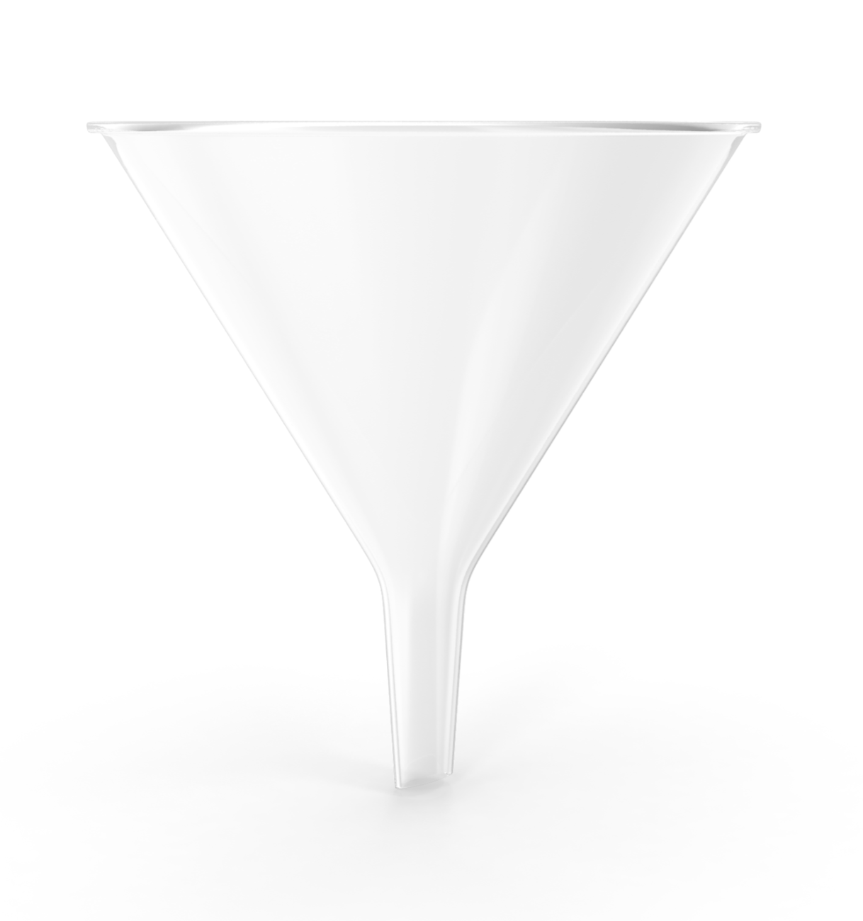 Ilustracja przedstawia stożek o szerokiej średnicy i cylindrycznym, wąskim zakończeniu.