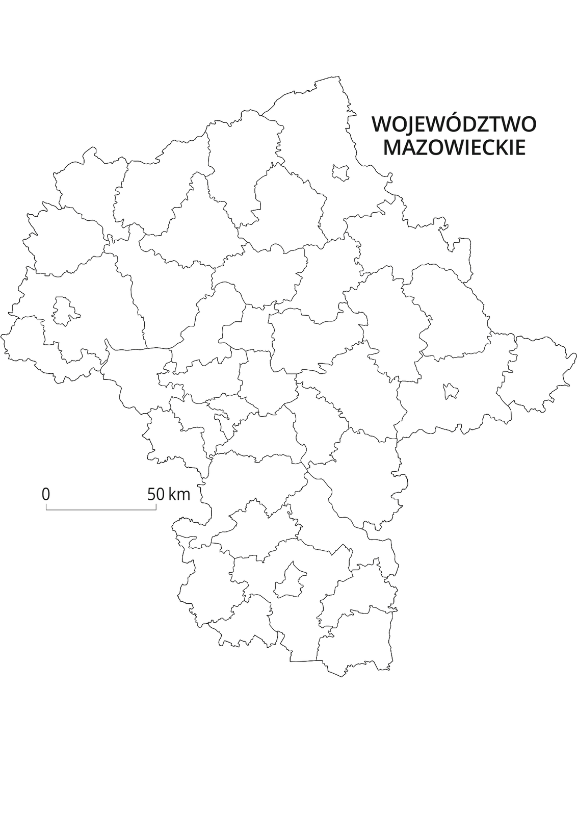 Mapy konturowe województw
