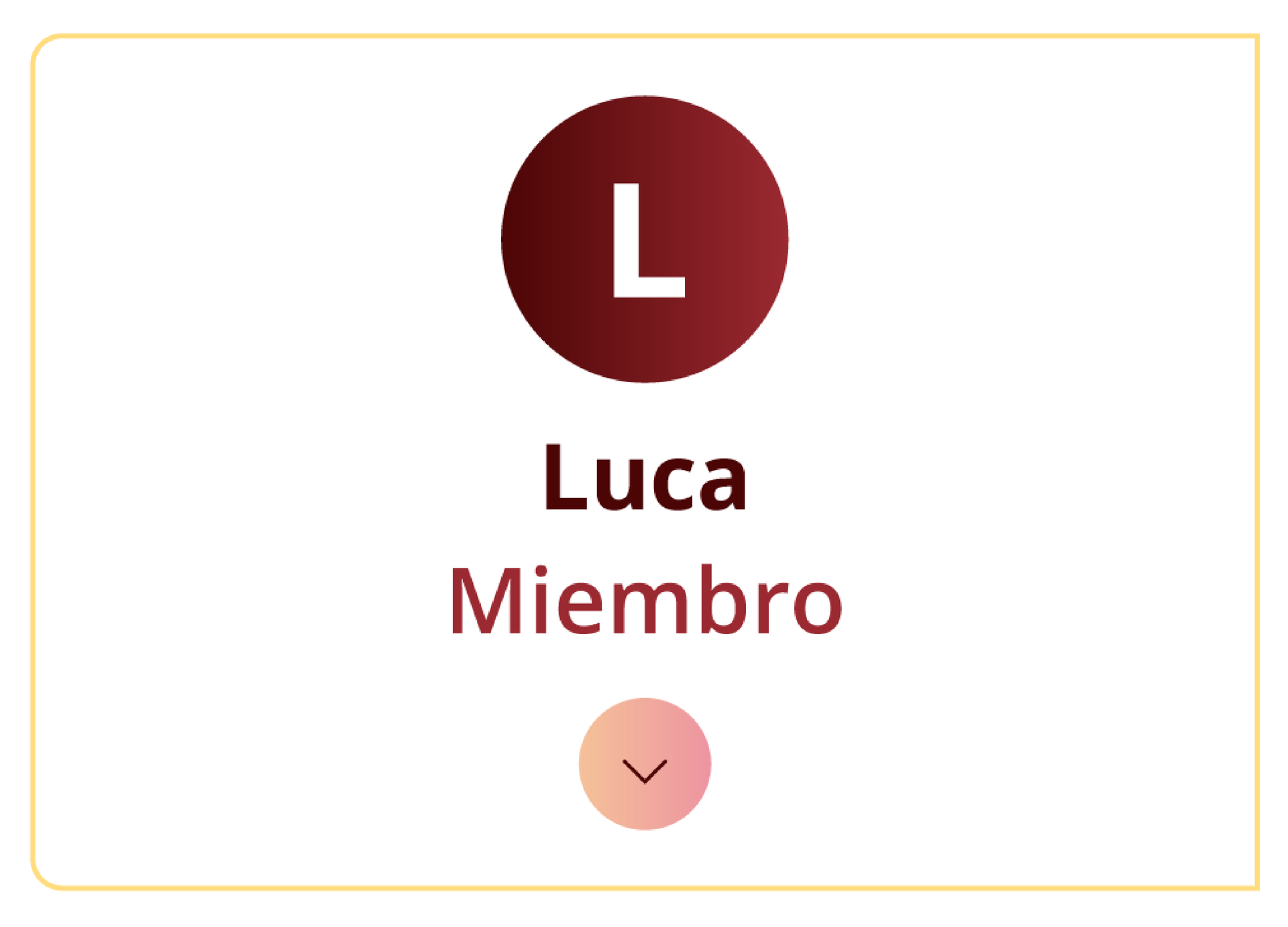 Grafika z nazwą użytkownika umieszczającego wpis na forum. Na grafice znajduje się kolejno: pierwsza litera nazwy użytkownika w kółku – L. Nazwa użytkownika Luca oraz ikona parafki. 