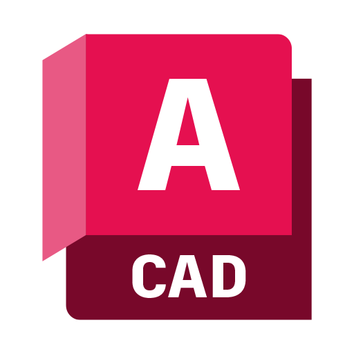 Ilustracja przedstawia logo programu Auto Cad złożone z dwóch prostokątnych płaszczyzn nachodzących na siebie. Ramka od spodu ma ciemnoczerwony kolor oraz biały napis CAD, zaś ramka znajdująca się na wierzchu jest w jaśniejszym czerwonym kolorze z dużą literą A pośrodku.