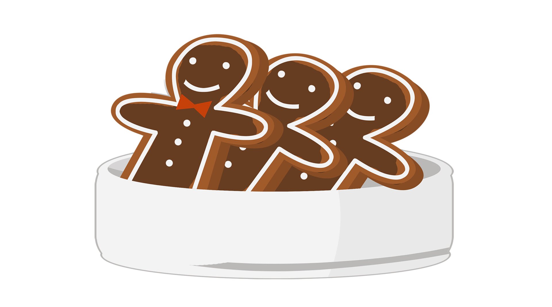 Na ilustracji znajdują się pierniki w misce.