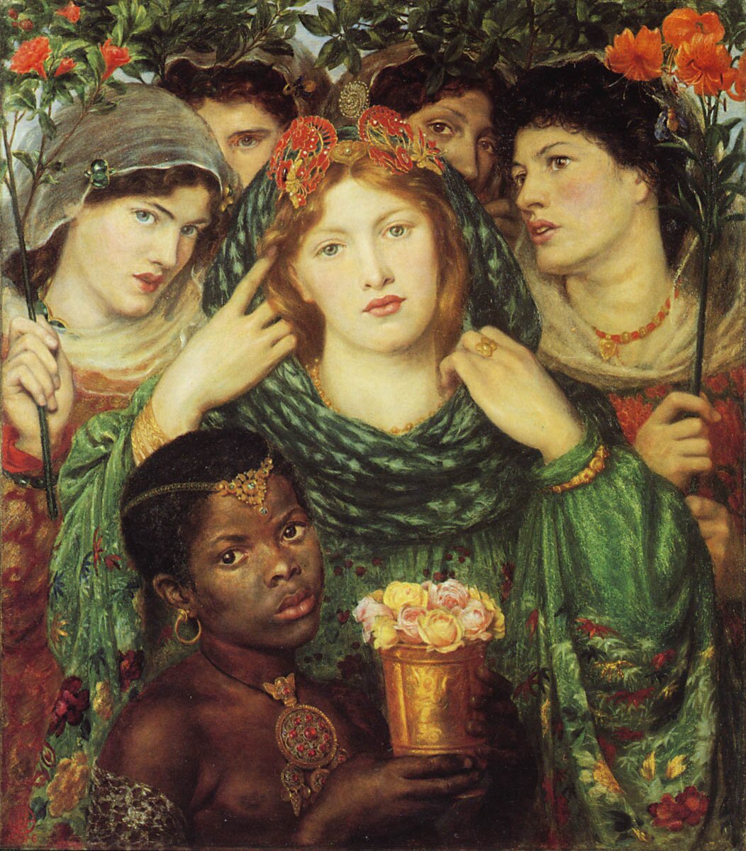 Oblubienica Źródło: Dante Gabriel Rossetti, Oblubienica, 1865-1866, olej na płótnie, Tate Britain, Londyn, domena publiczna.