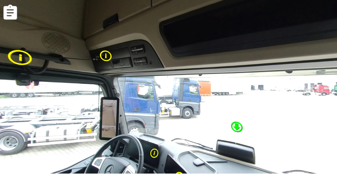 Przykładowy ekran w wycieczce wirtualnej