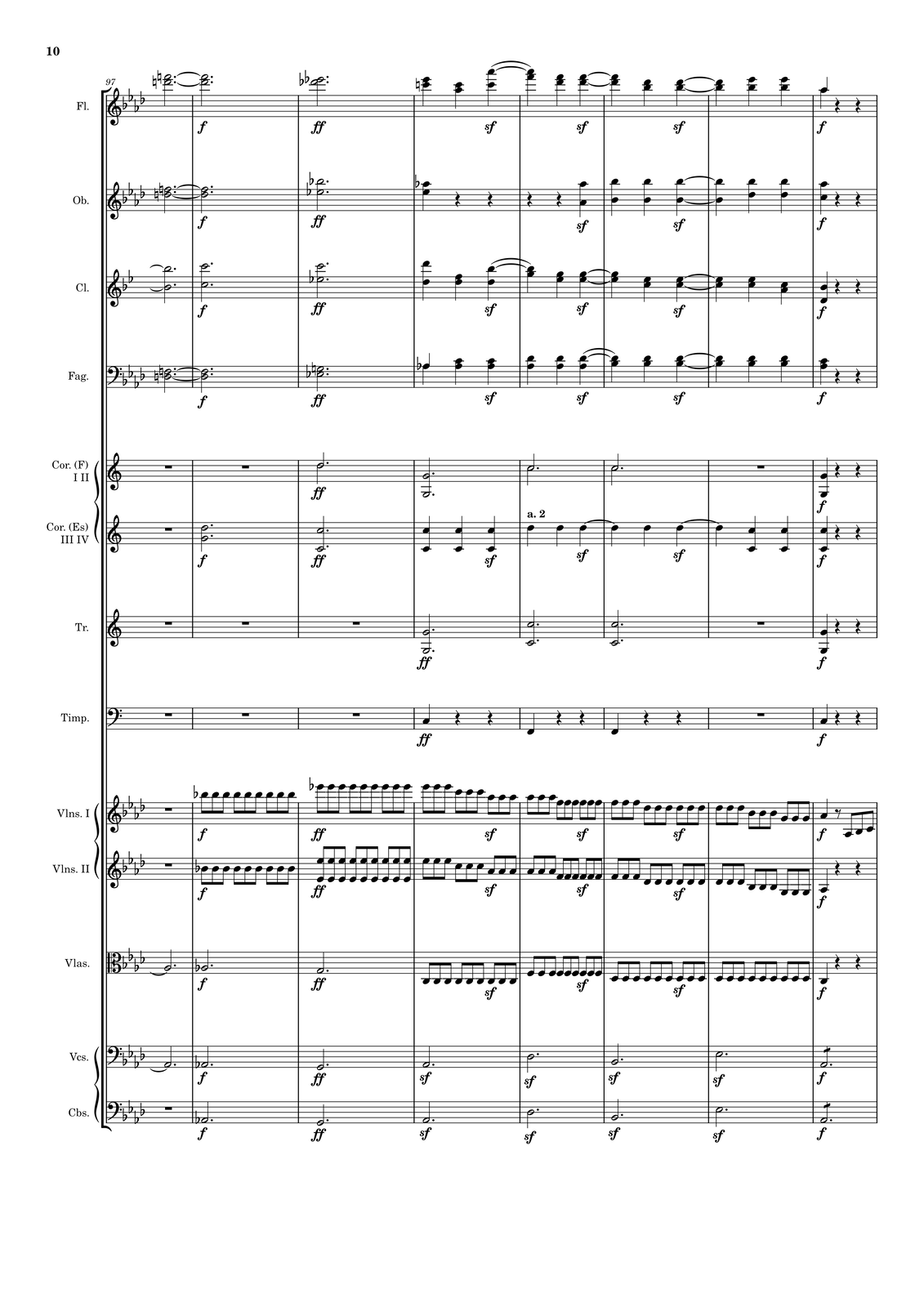 Ilustracja przedstawia stronę partytury utworu.