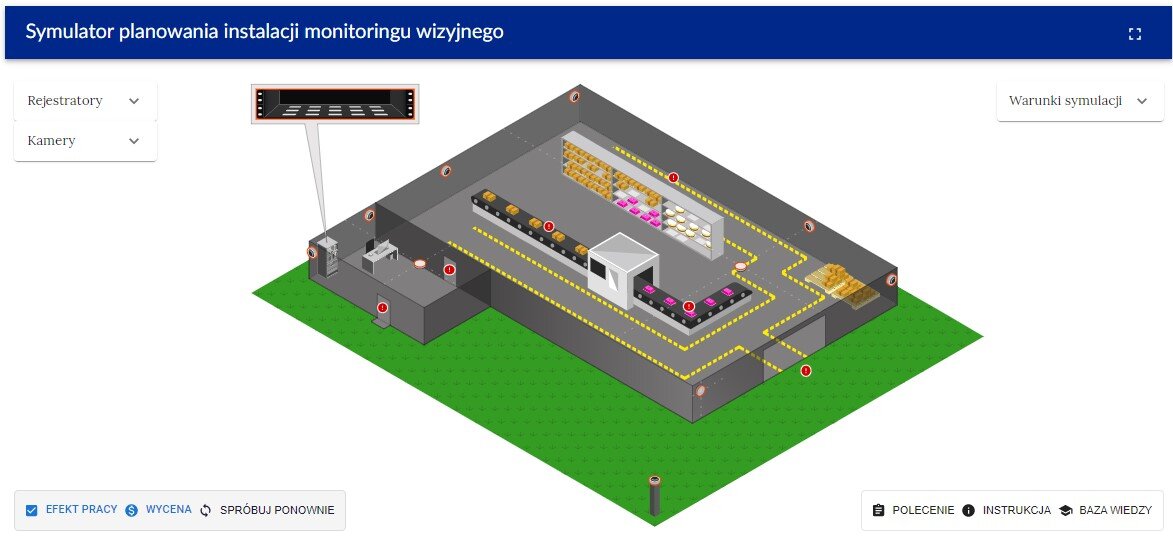 Przykładowy ekran początkowy symulatora