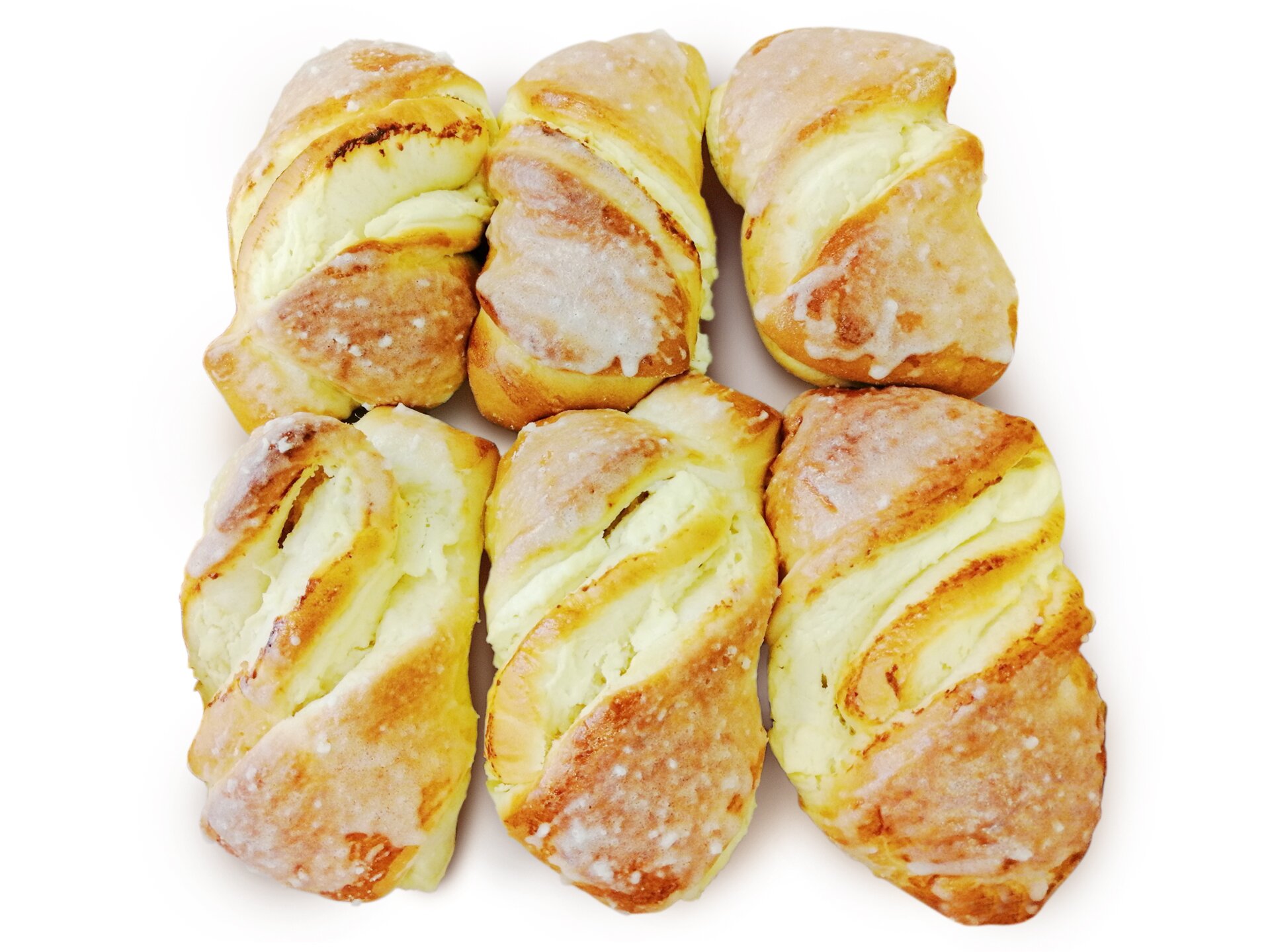 Bułki z masą serową przekładane