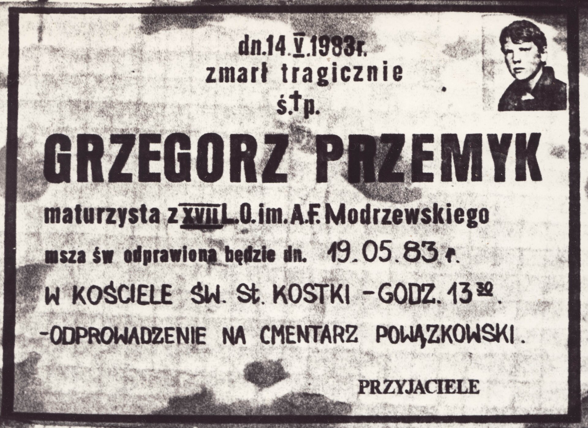klepsydra Grzegorza Przemyka