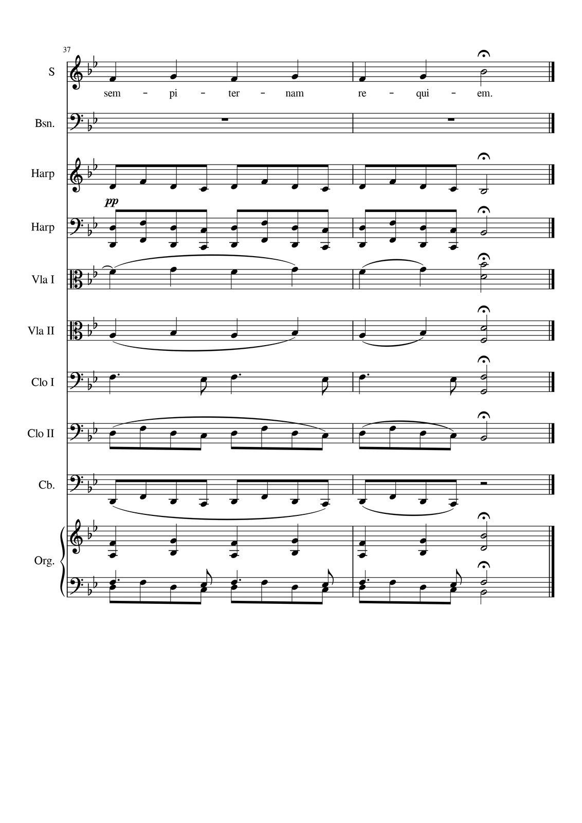 Ilustracja przedstawia stronę partytury utworu.