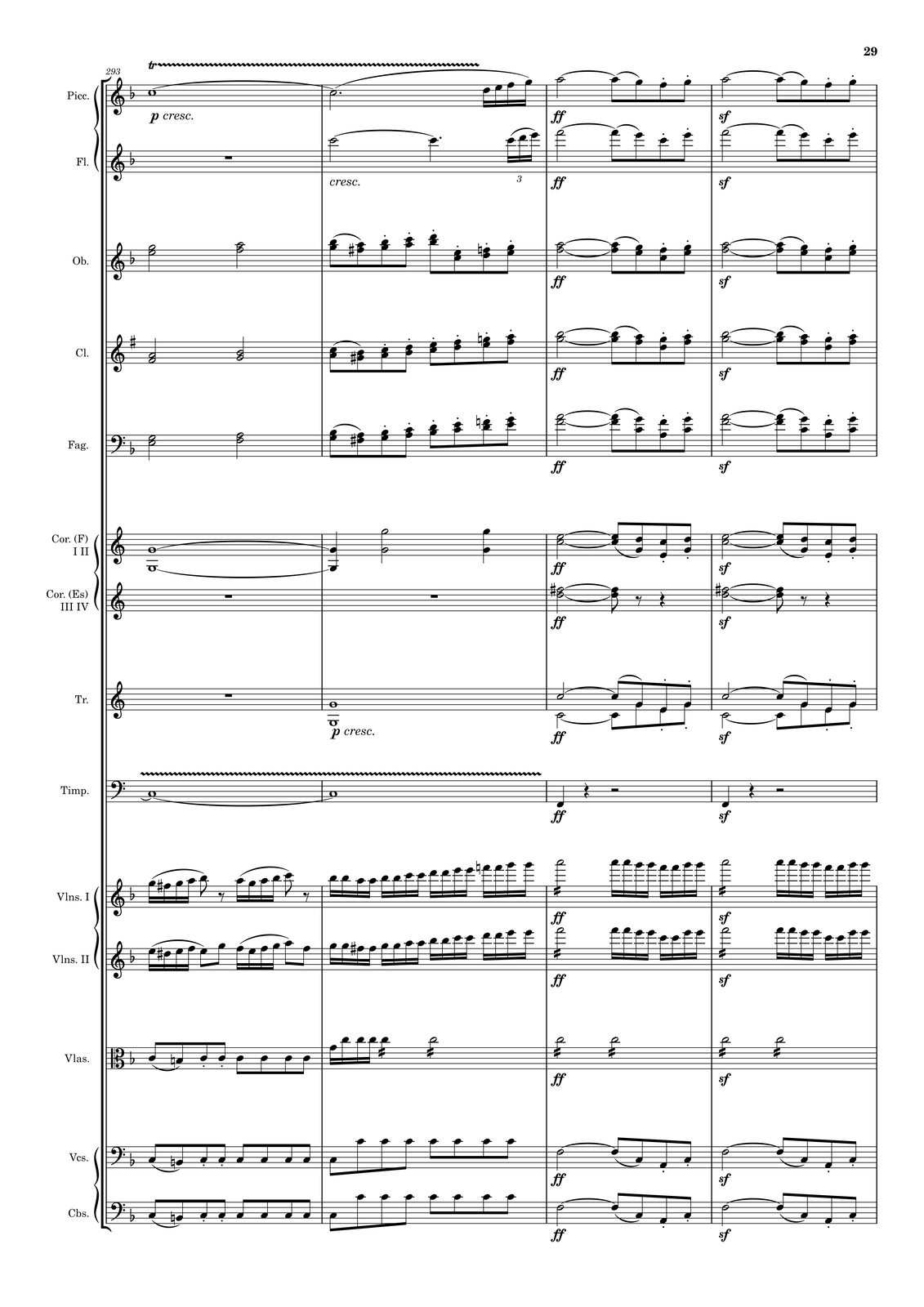 Ilustracja przedstawia stronę partytury utworu.