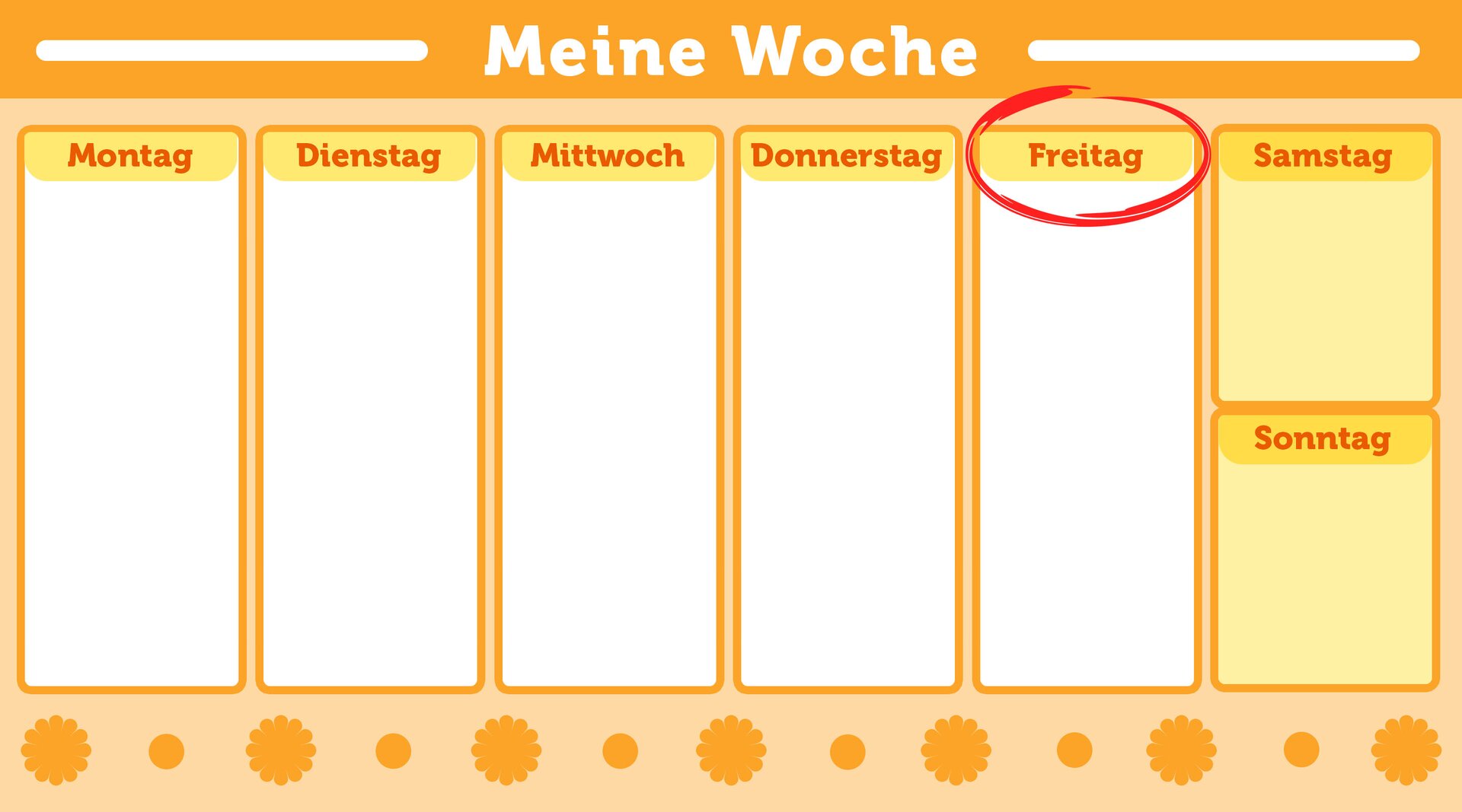 Na ilustracji znajduje się piątek w kalendarzu.