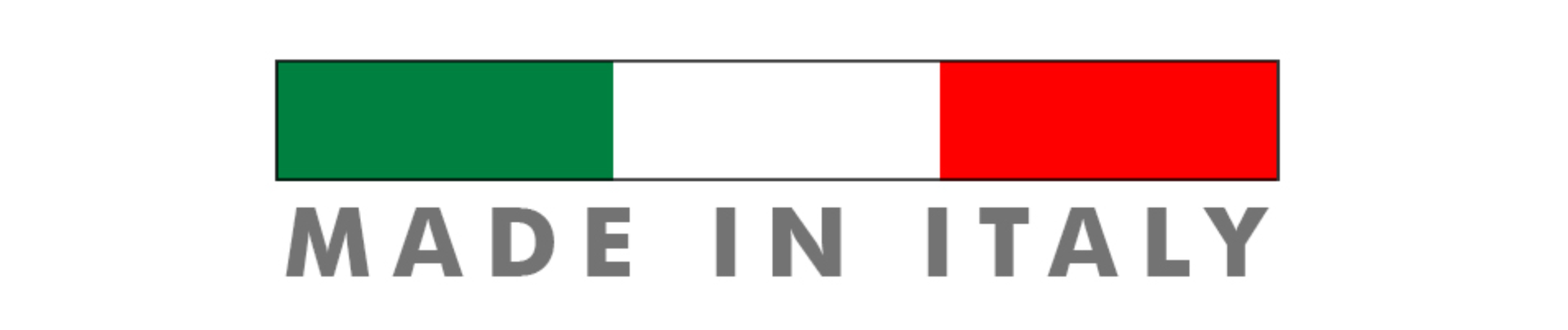 Grafika przedstawia włoską flagę oraz napis: Made in Italy.