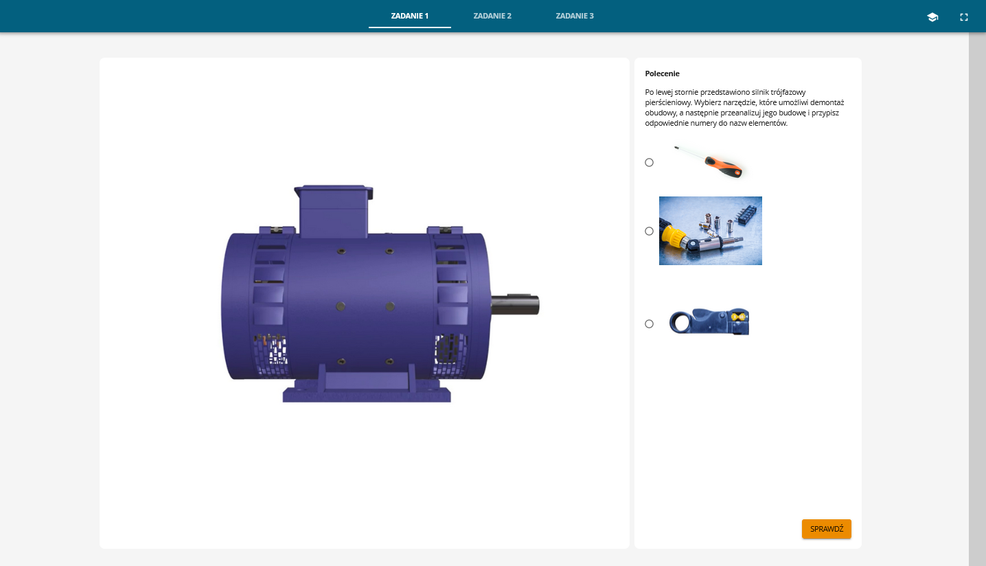 Przykładowy widok symulatora