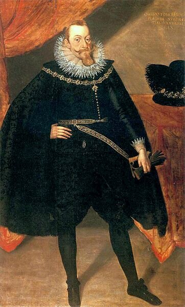 Portret króla Zygmunta III Wazy w stroju hiszpańskim Portret króla Zygmunta III Wazy w stroju hiszpańskim Źródło: Jakob Troschel, 1610, domena publiczna.