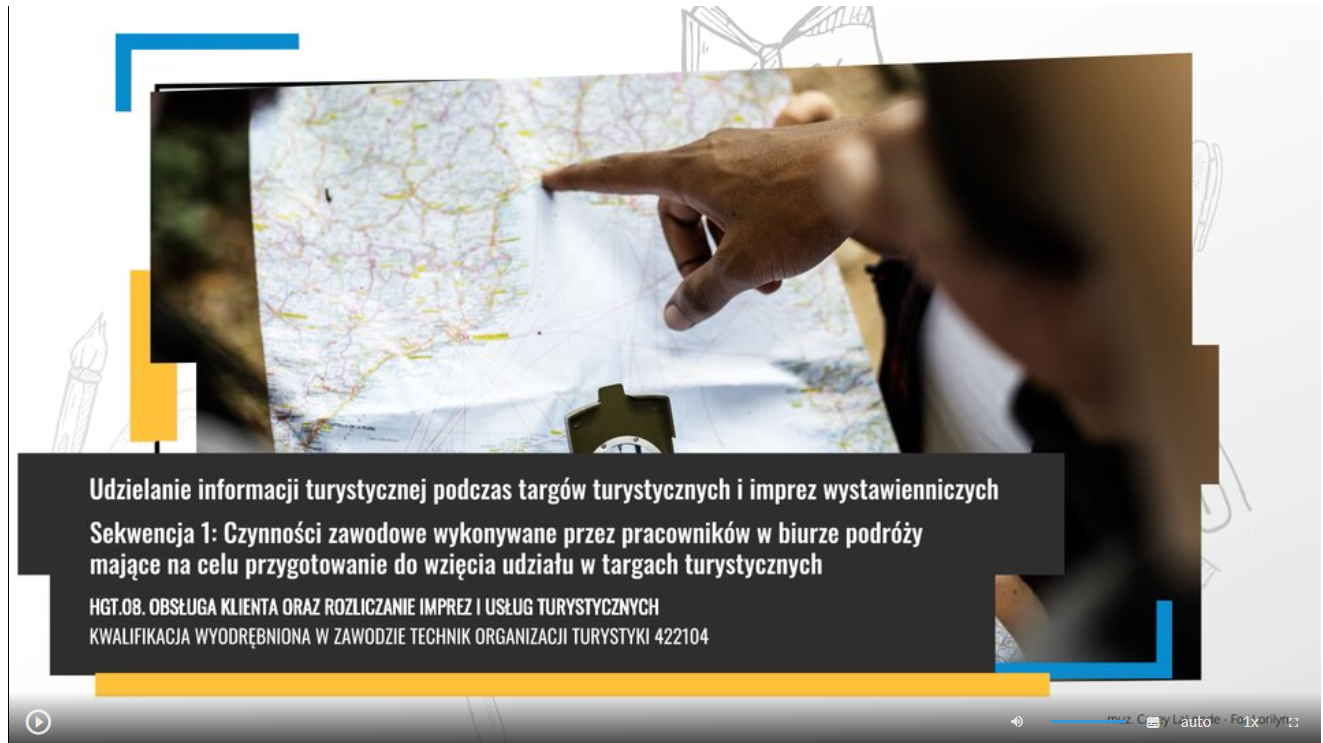 Widok ekranu sekwencji filmowej