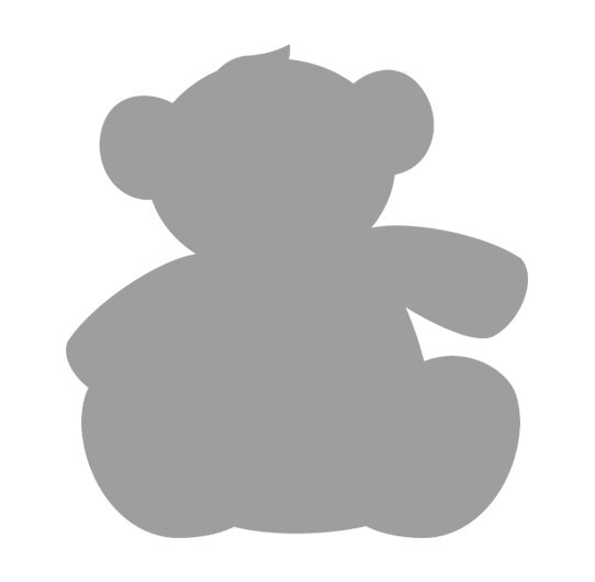 Ilustracja przedstawia cień misia.