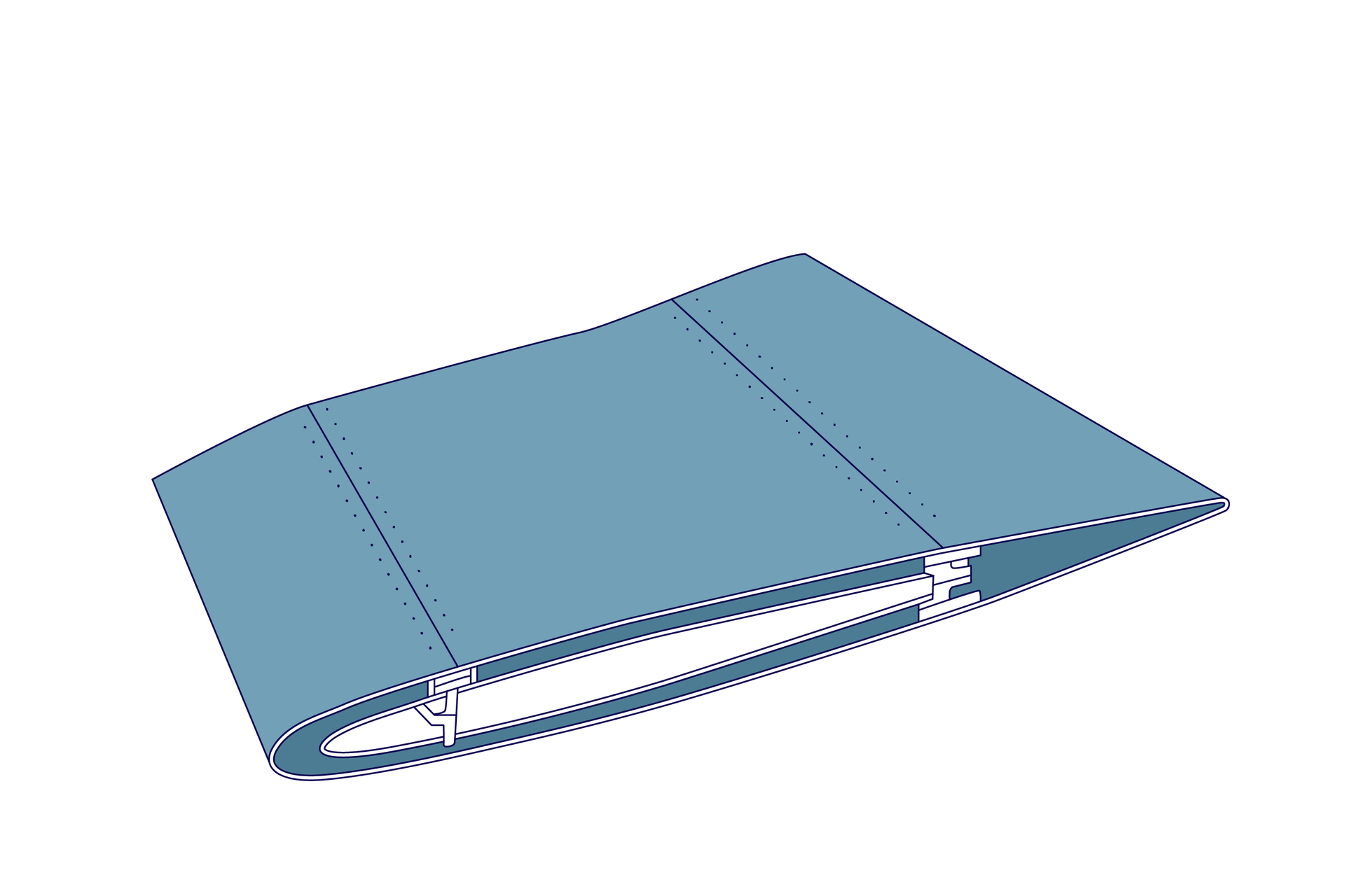 Ilustracja przedstawia przykład konstrukcji skorupowej skrzydła samolotu. Pokazane jest skrzydło z widocznym jego przekrojem, na którym można zobaczyć grube, wielowarstwowe pokrycie skrzydła, które przejmuje wszystkie obciążenia konstrukcyjne.