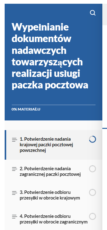 Panel boczny dokumentacji interaktywnej