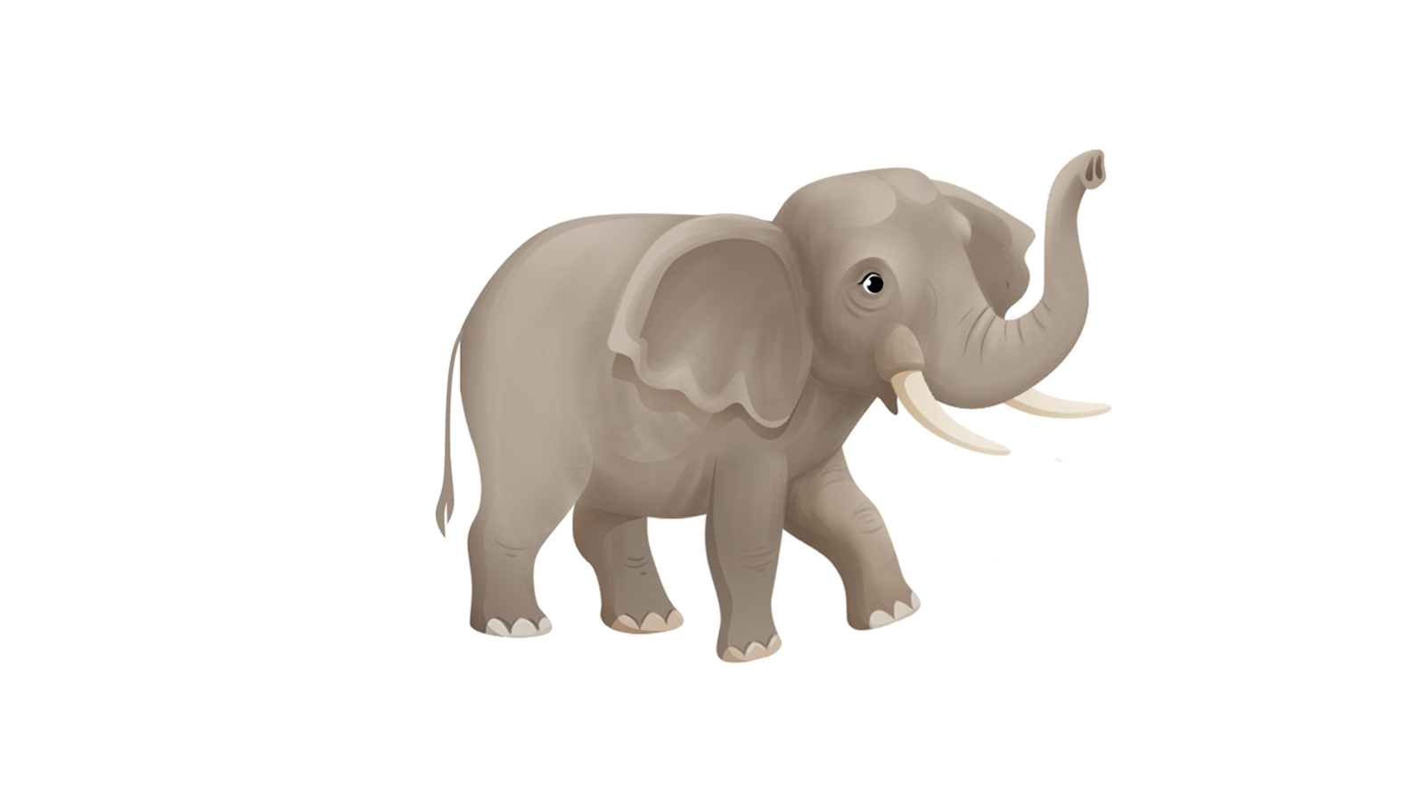 Ilustracja przedstawia słonia.