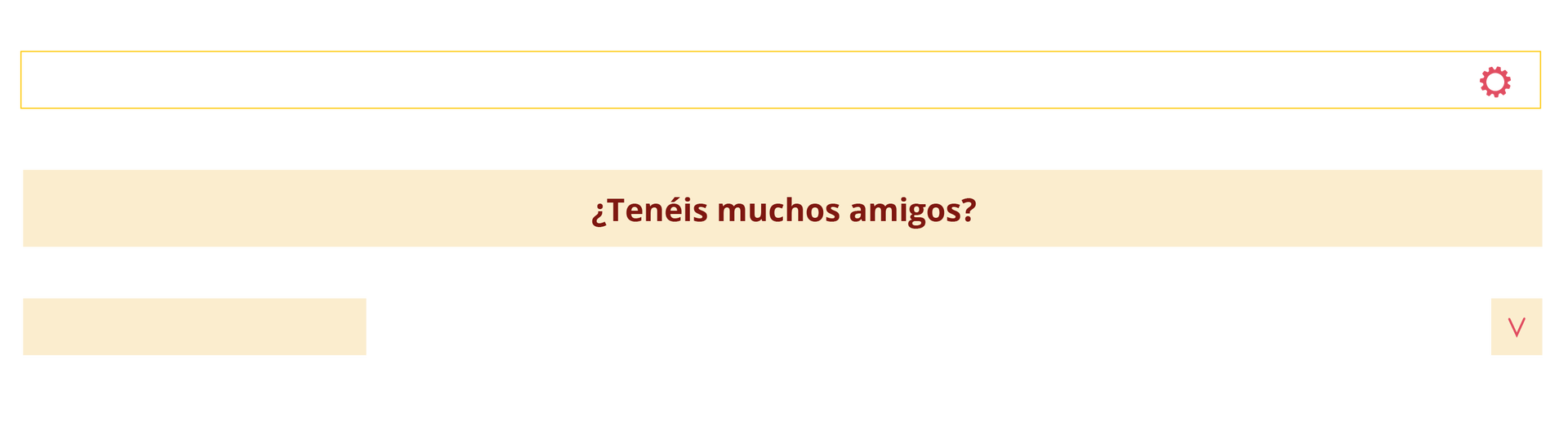 Belka imitująca początek strony internetowej, na której znajduje się wpis na bloku. Tytył wpisu:  ¿Tenéis muchos amigos?