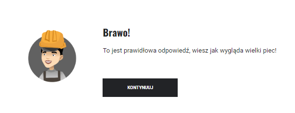 Komunikat o poprawnej odpowiedzi