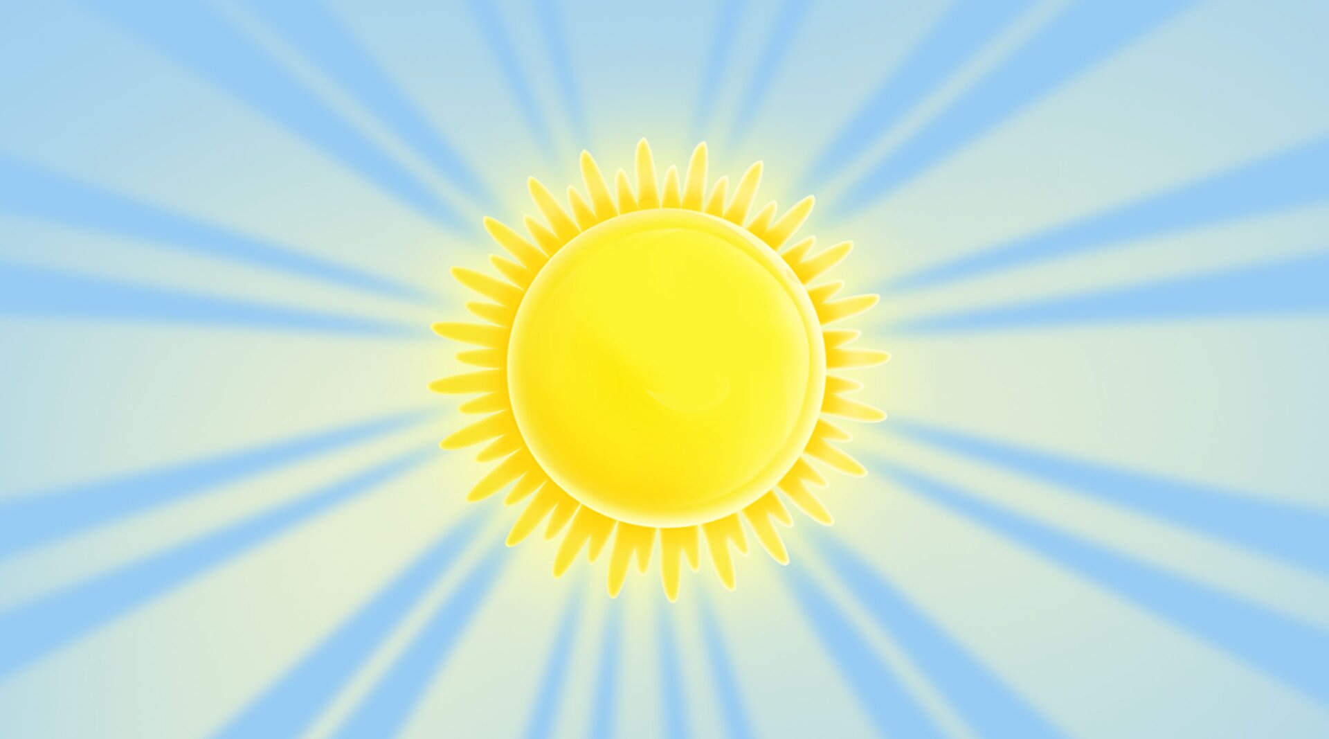 Na ilustracji Świeci słońce.