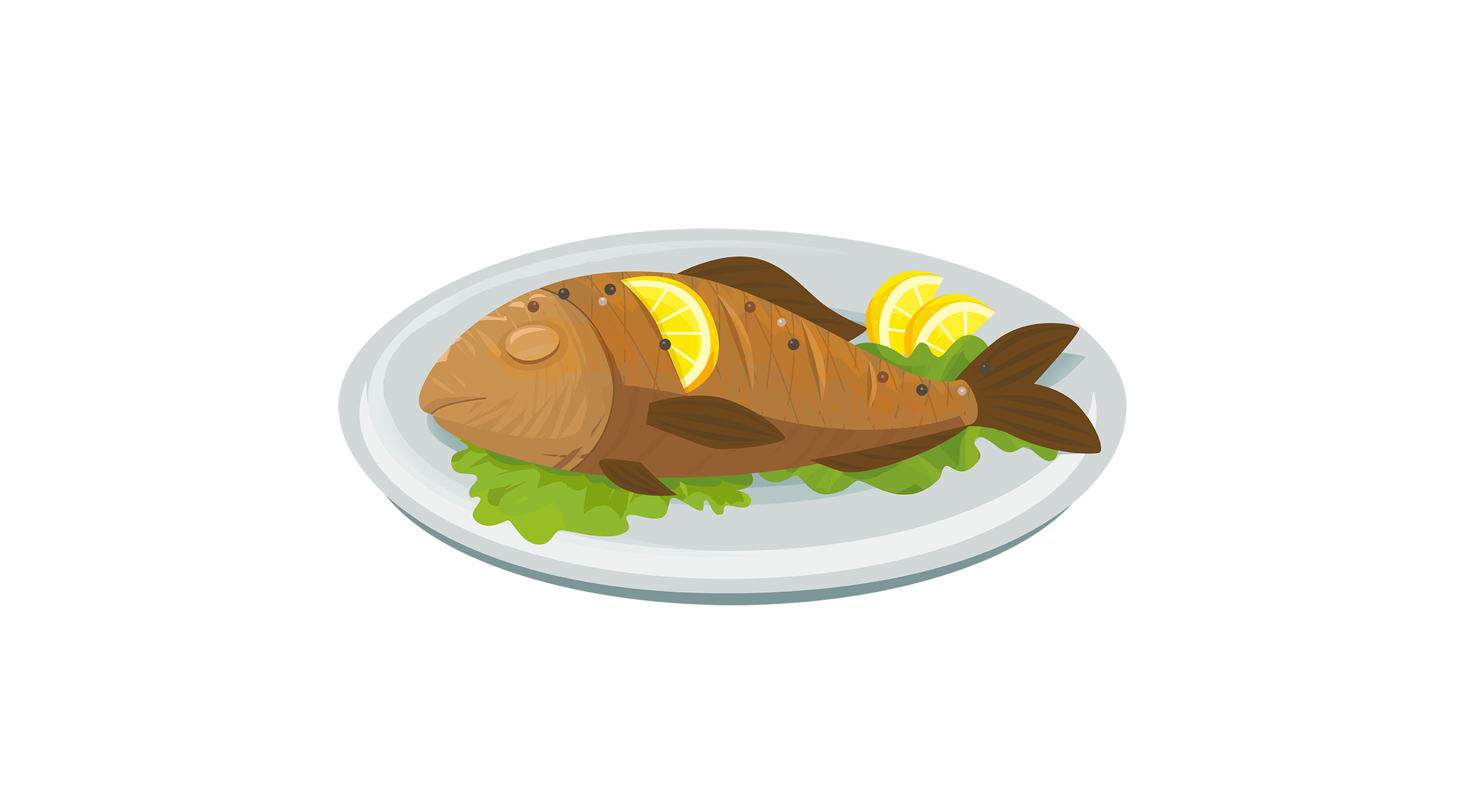 Ilustracja przedstawia rybę.