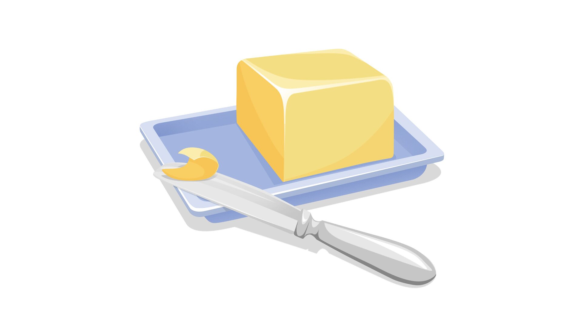 Ilustracja przedstawia masło w maselniczce.