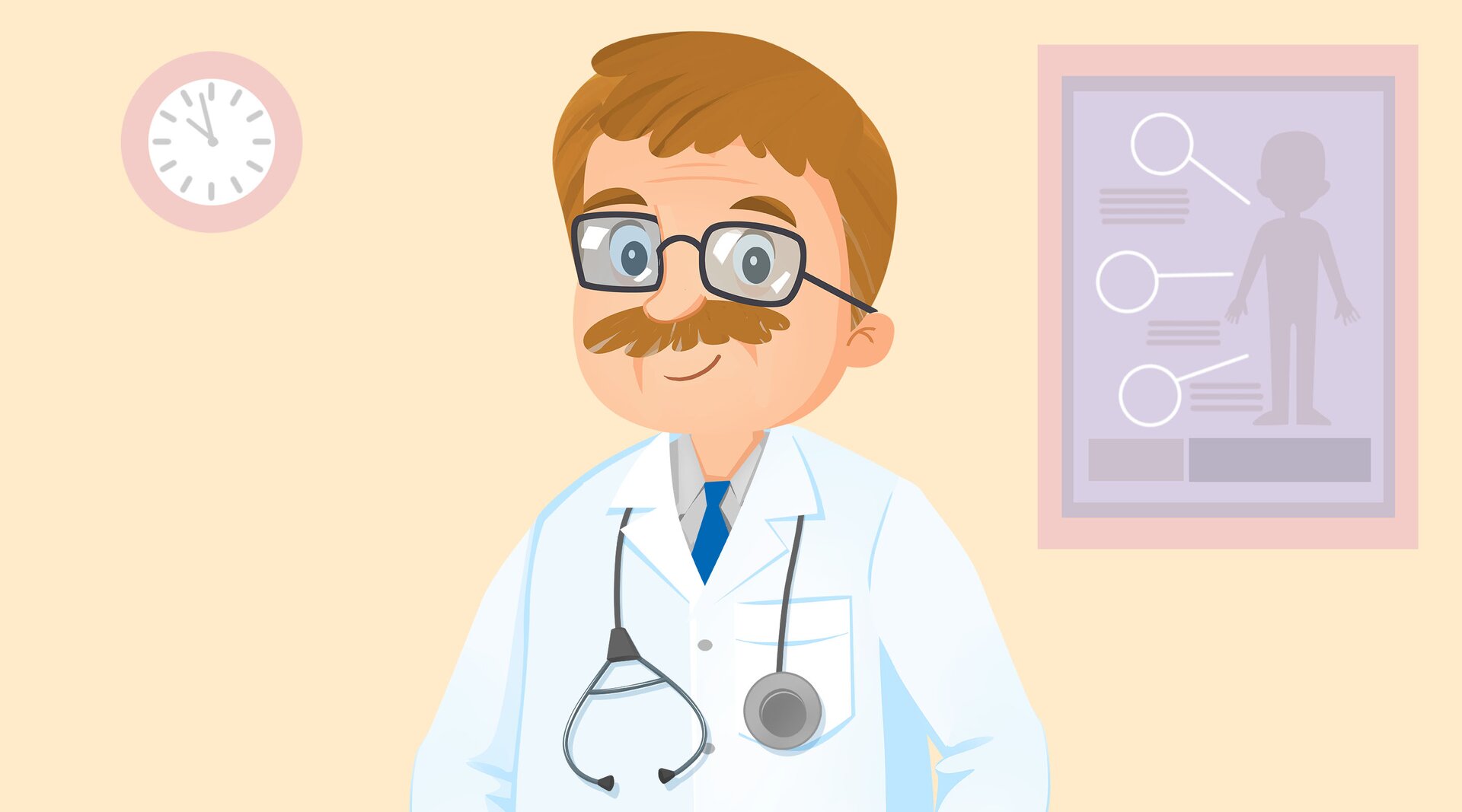 Ilustracja przedstawia lekarza.