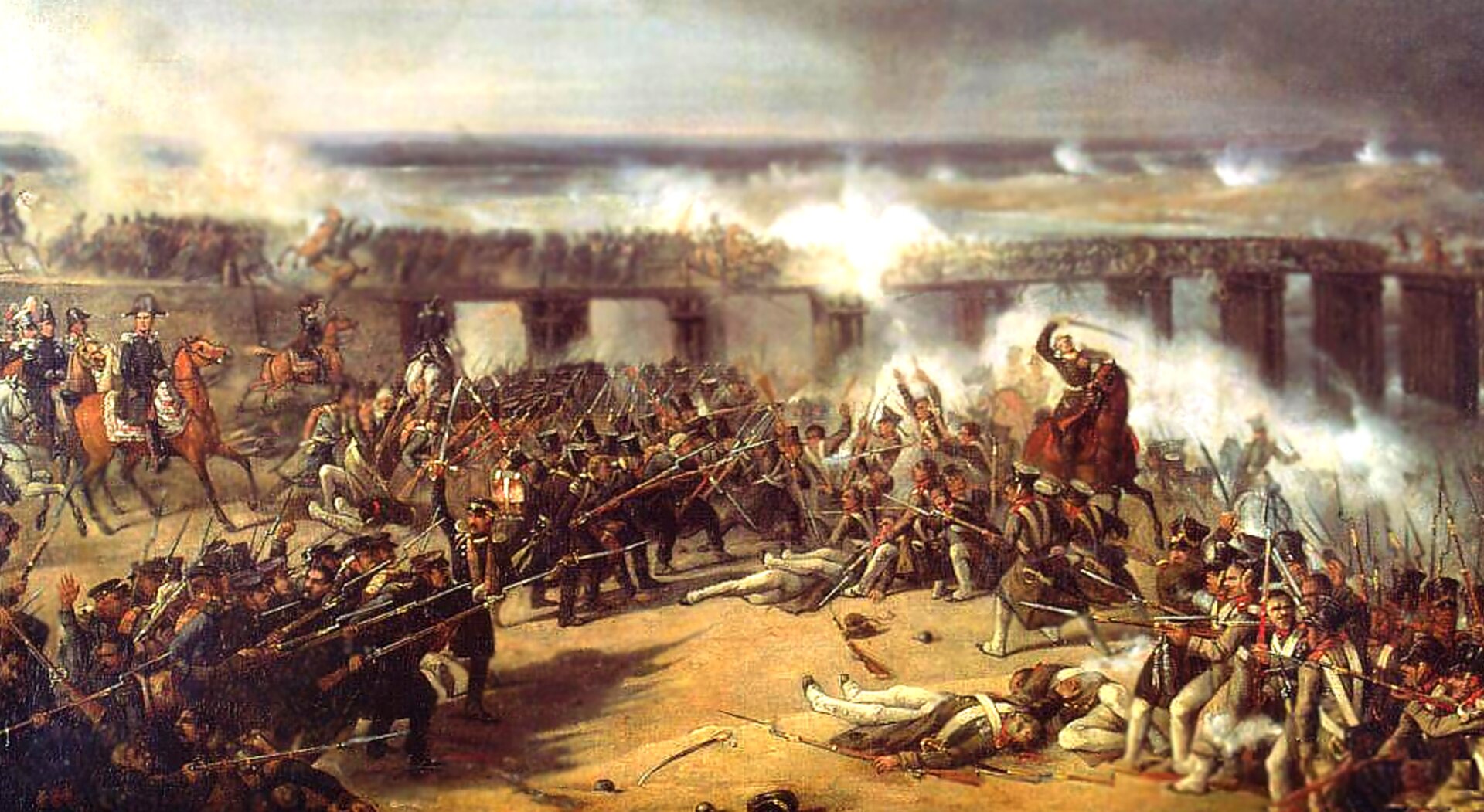 Obraz przedstawiający Bitwę pod Ostrołęką.