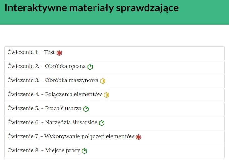 Widok przykładowego zadania